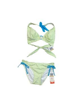 Hula Honey Lime Green & Bright Blue Two-Piece Bikini